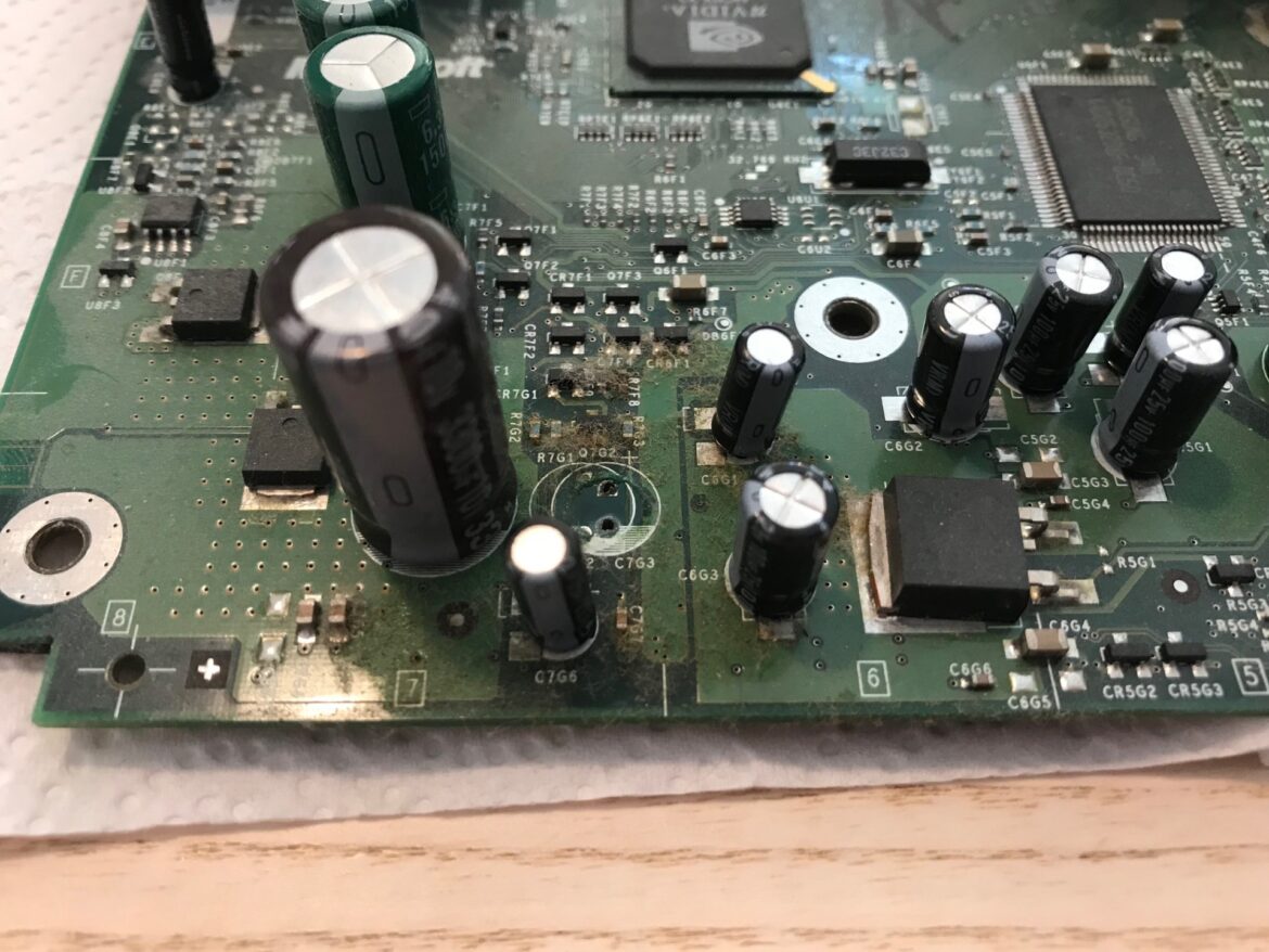 OGXbox leaking clock capacitor