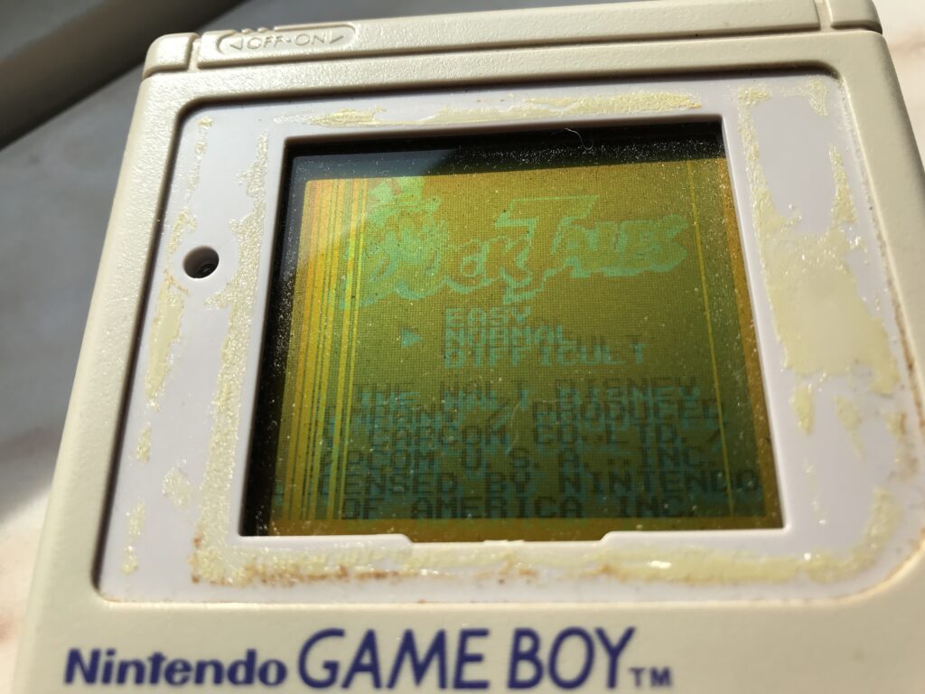 Gameboy vertikala linjer